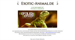 Desktop Screenshot of exoticanimal.de