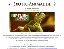 Tablet Screenshot of exoticanimal.de